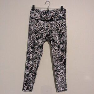 Betsey Johnson performance cheetah print leopard leggings women's size medium M